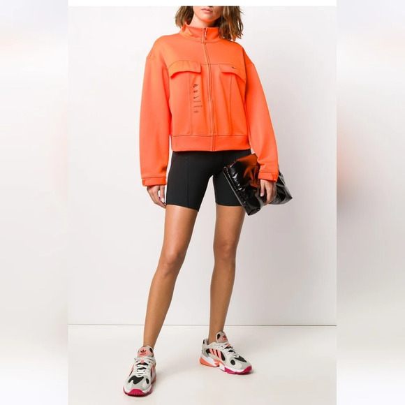Nike Neon Orange Polyknit Swoosh Jacket Size Large - Picture 9 of 11